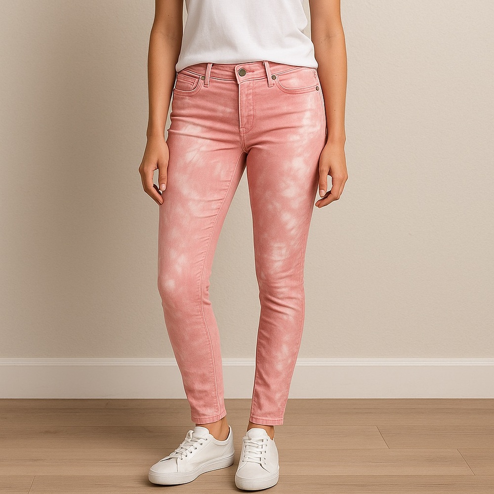 DKNY Jeans Pink Tie Dye Jeggings | Size 4 Skinny Fit